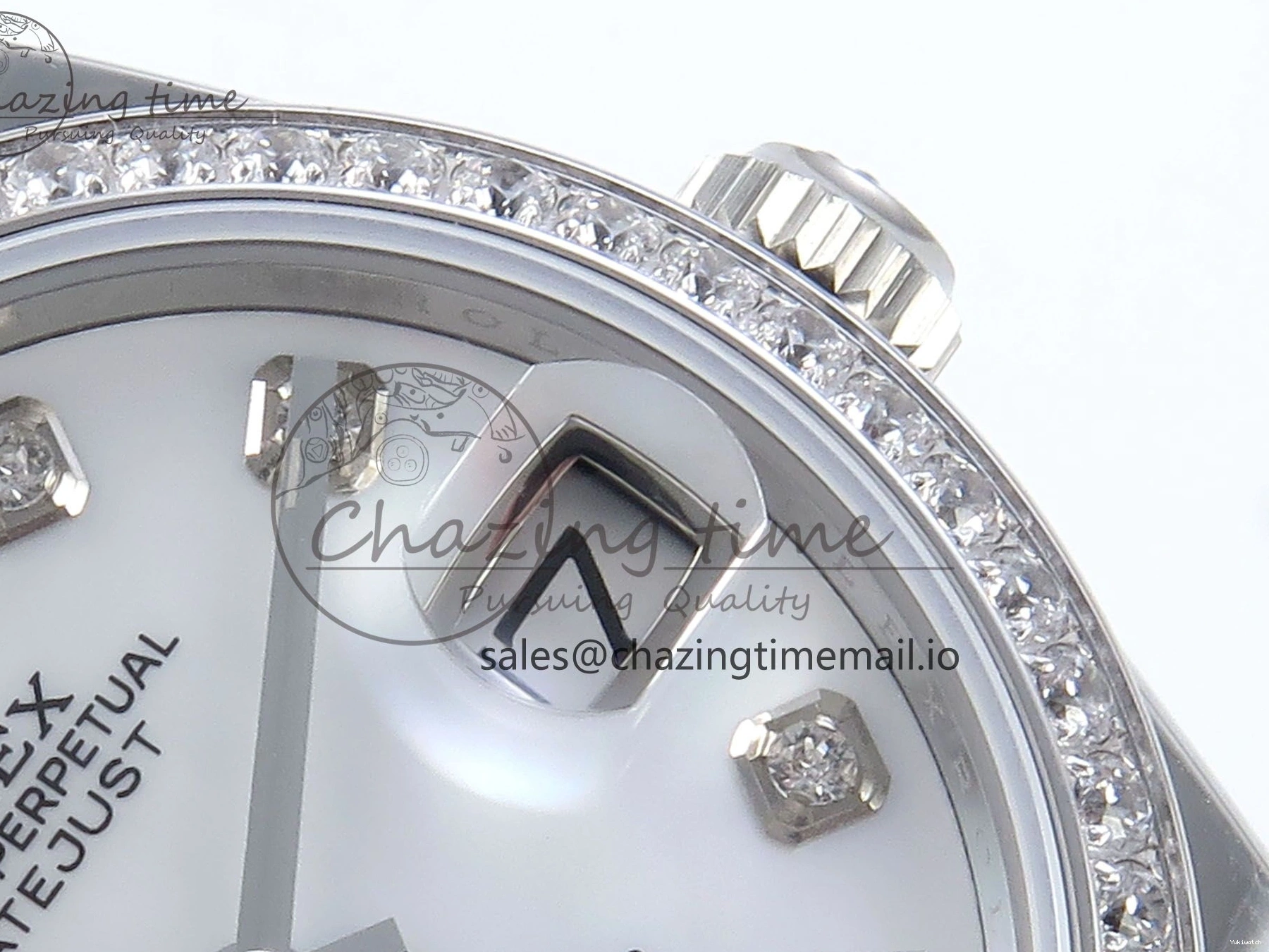 Bracelet Best DateJust Dial Bezel ETA Oyster 1:1 MOP Steel ARF 31 904L Edition Diamonds 2688 White SS 278384RBR on 0328